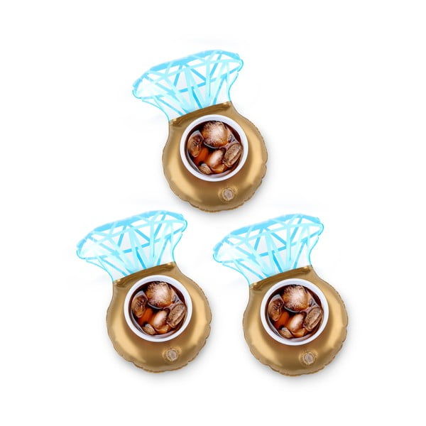 Sada 3 nafukovacích kruhů na nápoje ve tvaru prstenů Big Mouth Inc.-image-3