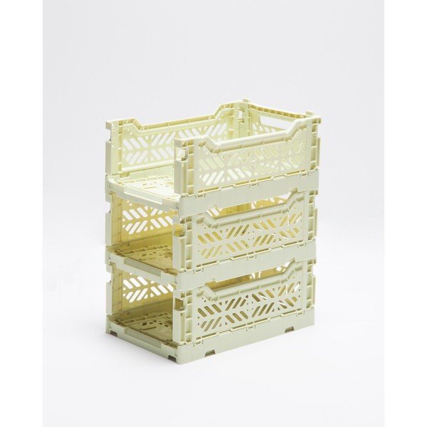 Комплект от 3 жълти кутии за съхранение Caja - Little Nice Things-image-3