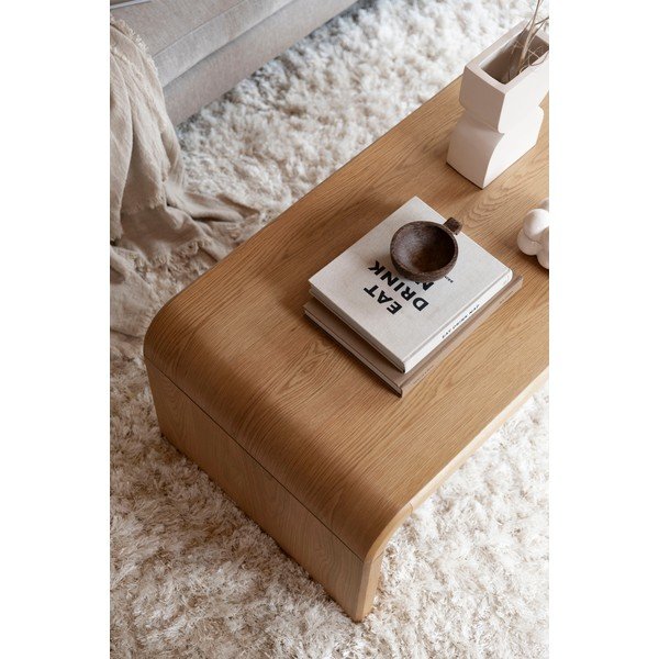 Масичка за кафе от декор от дъб  в естествен цвят 60x120 cm Brave – Zuiver-image-3