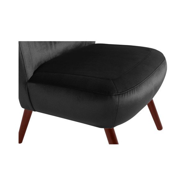 Černé křeslo Max Winzer Sari Velvet-image-3