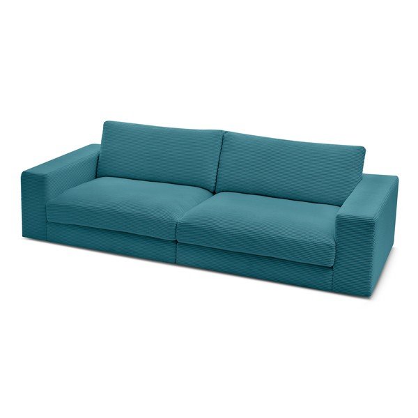 Син диван от рипсено кадифе 274 cm Leonard – Bobochic Paris-image-4