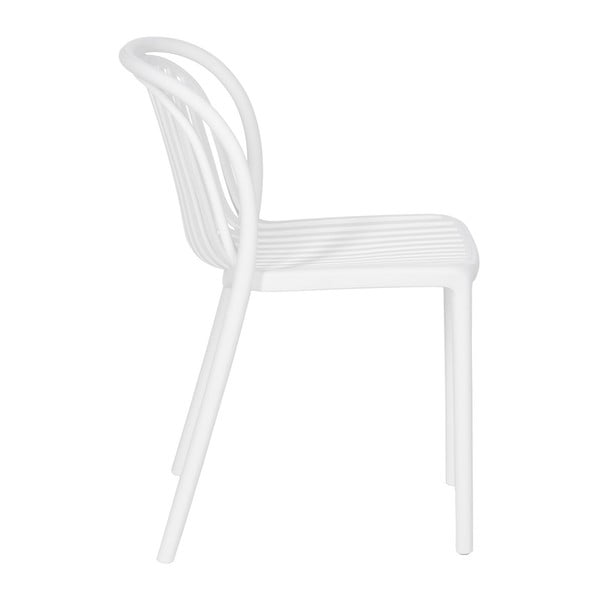 Бял пластмасов трапезен стол Alia – Ixia-image-2