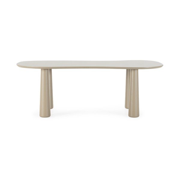 Бежова масичка за кафе с боров плот 110x220 cm Nahia – MOME