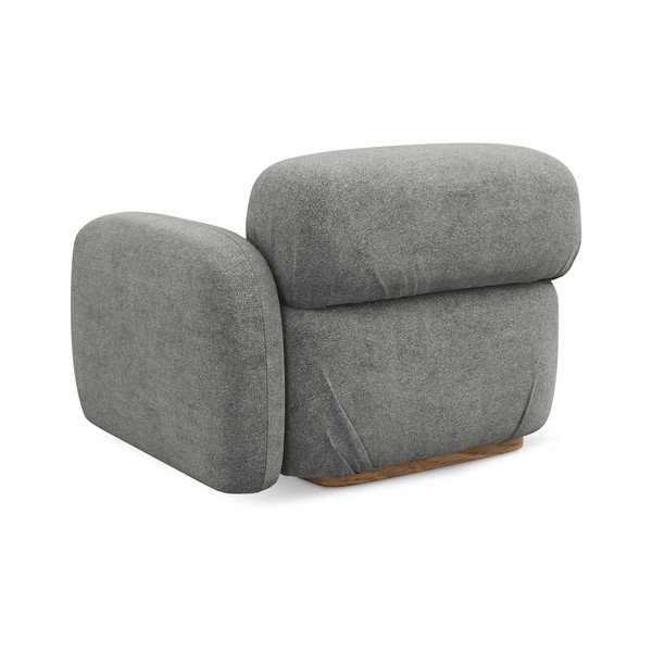 Сив модул за диван от букле (десен ъгъл) Ailani – Makamii-image-3