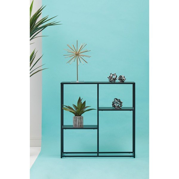 Черен стоманен стелаж 80x81x26 cm Acero – Premier Housewares-image-2