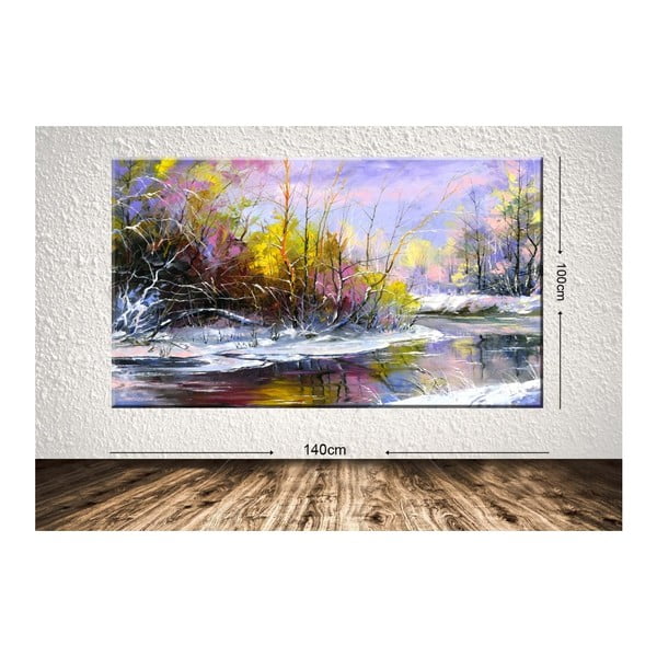 Obraz Winter River, 100 x 140 cm