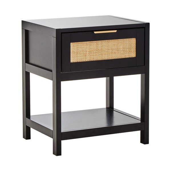 Черно нощно шкафче Sherman – Premier Housewares