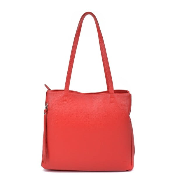 Червена кожена чанта Murlo - Roberta M