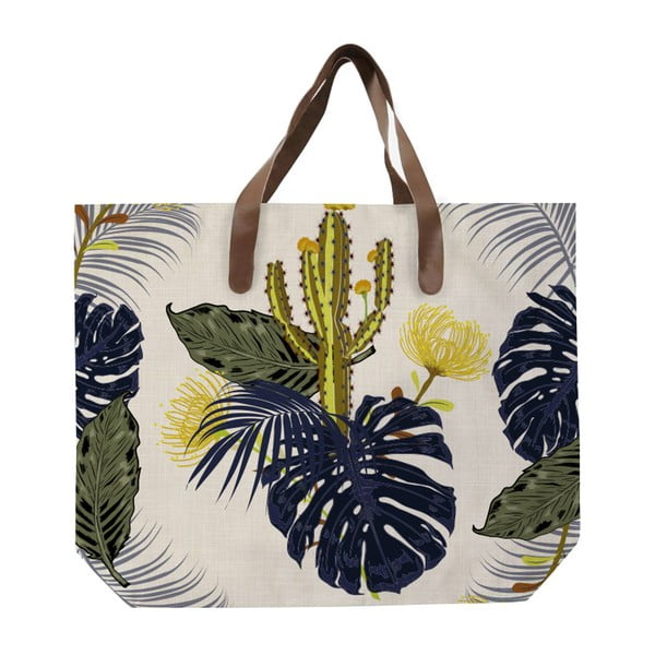 Платнена чанта с мотиви на цветя Cactus - Surdic