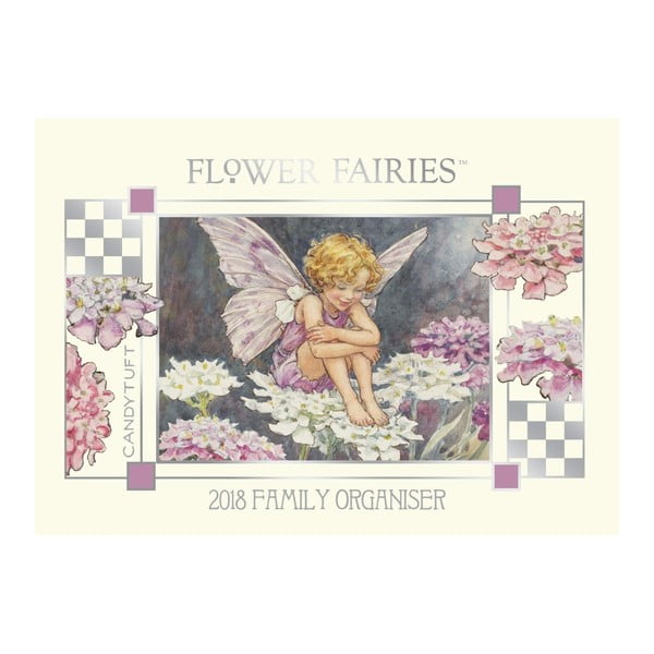 Nástěnný rodinný organizér pro rok 2018 Portico Designs Flower Fairies, A4