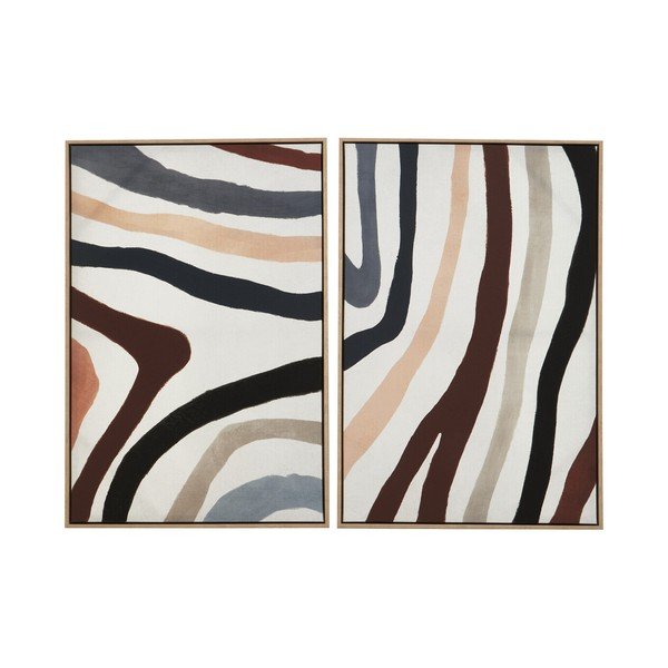 Картини в комплект 2 бр. с включена рамка/върху платно 63x93 cm Astratto – Premier Housewares