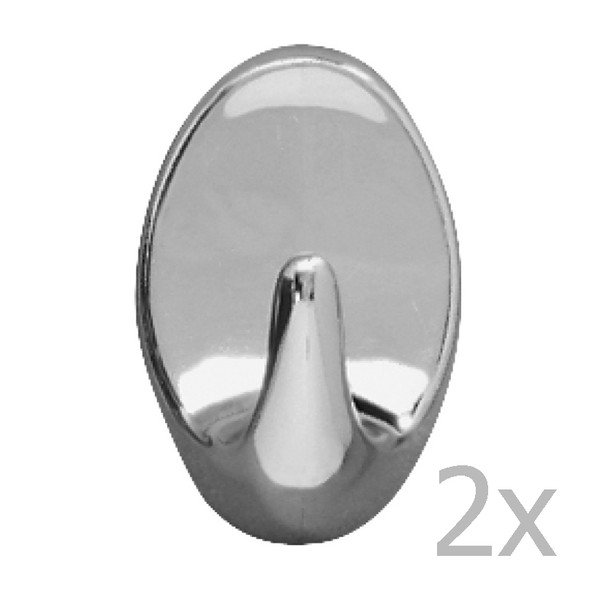 Комплект от 2 куки за стена Maxi Hooks Chrome - Wenko-image-1