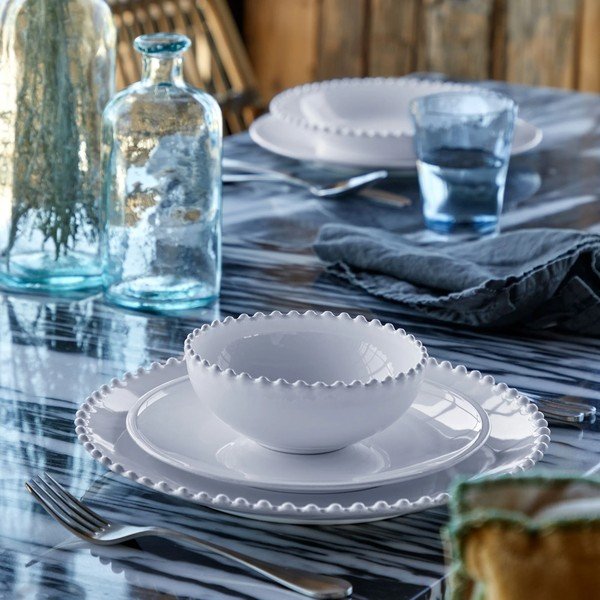 Бяла глинена чиния ø 34 cm Pearl – Costa Nova-image-3