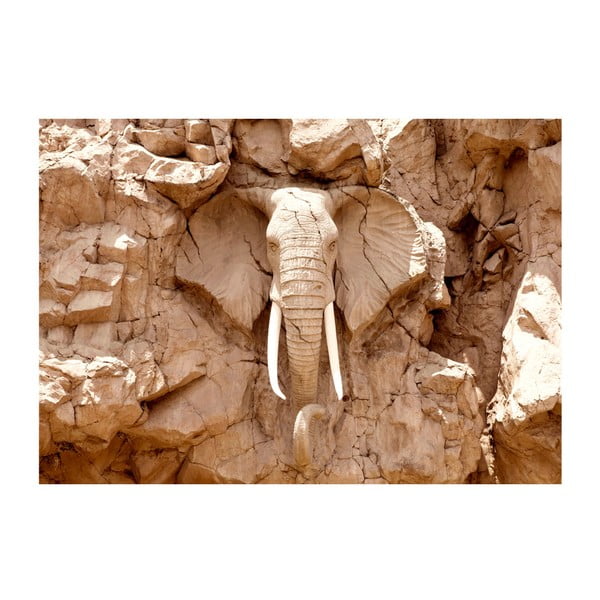 Широкоформатен тапет , 400 x 280 cm Stone Elephant - Artgeist