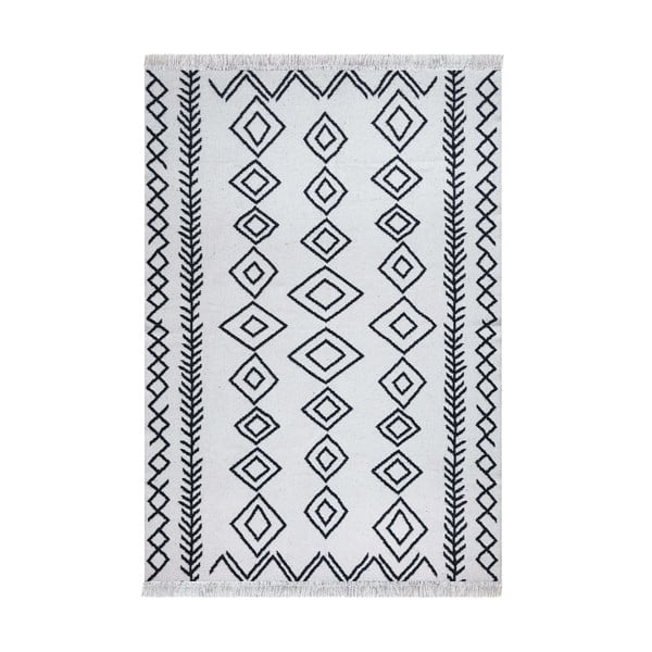 Бели и черни памучни килими , 60 x 100 cm Duo - Oyo home