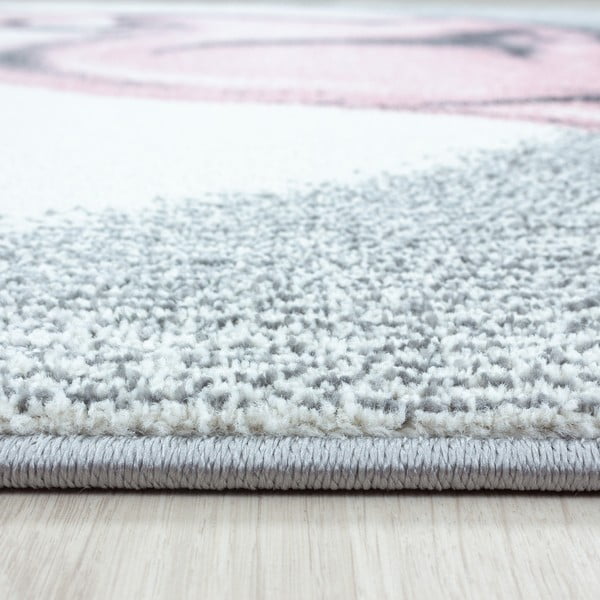 Детски килим в светлорозово и светлосиво ø 160 cm Bambi – Ayyildiz Carpets-image-3