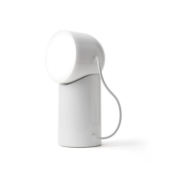 Бяла LED настолна лампа (височина 14 cm) Orbe – Lexon-image-4
