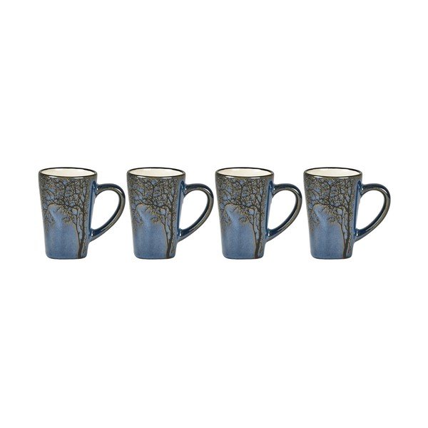 Сини глинени чаши за еспресо в комплект от 4 бр. 100 ml Hela – Villa Collection