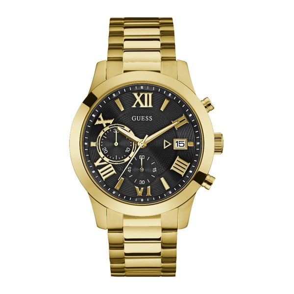 Мъжки часовник с каишка от неръждаема стомана в златисто W0668G8 - Guess