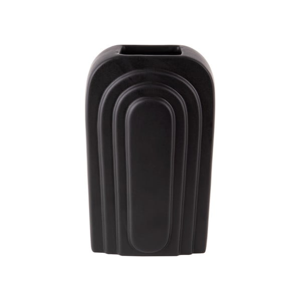 Черна керамична ваза, височина 27 cm Arc - PT LIVING