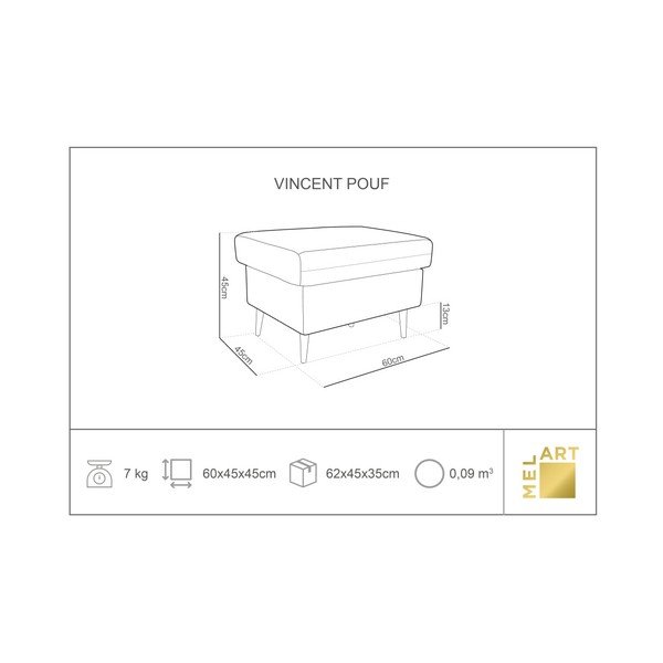 Tmavě šedá podnožka Mazzini Sofas Iris-image-1