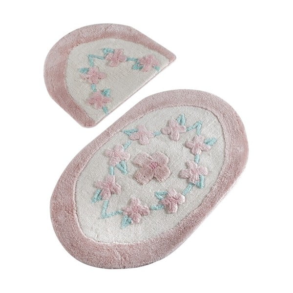 Комплект от 2 изтривалки за баня Essence Pink - Confetti Bathmats