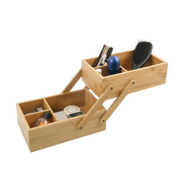Бамбуков органайзер за козметика в естествен цвят Isalys – MSV-image-2