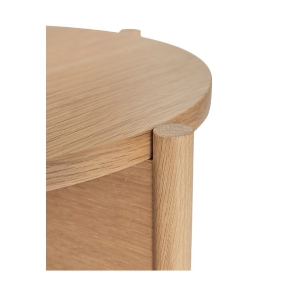 Кръгла странична масичка от декор от дъб  ø 45 cm Heritage – Hübsch-image-4