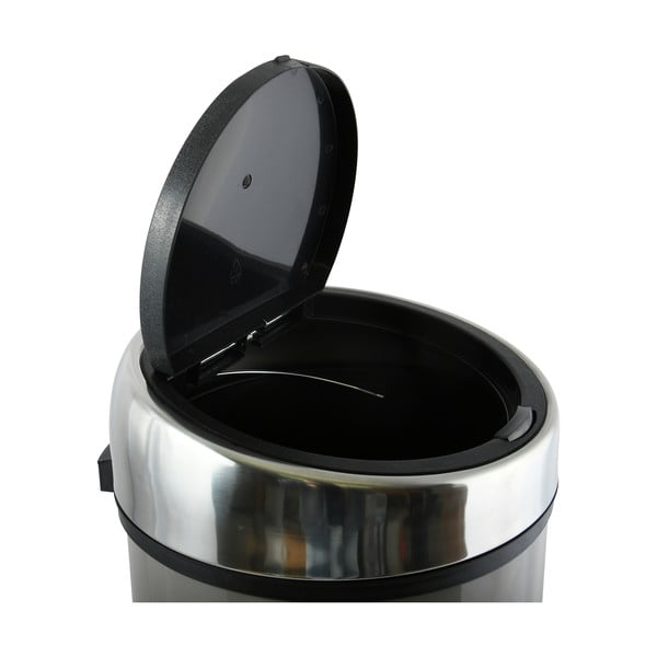 Кафяво-сиво стоманено кошче за боклук с отваряне с докосване 30 l – MSV-image-4