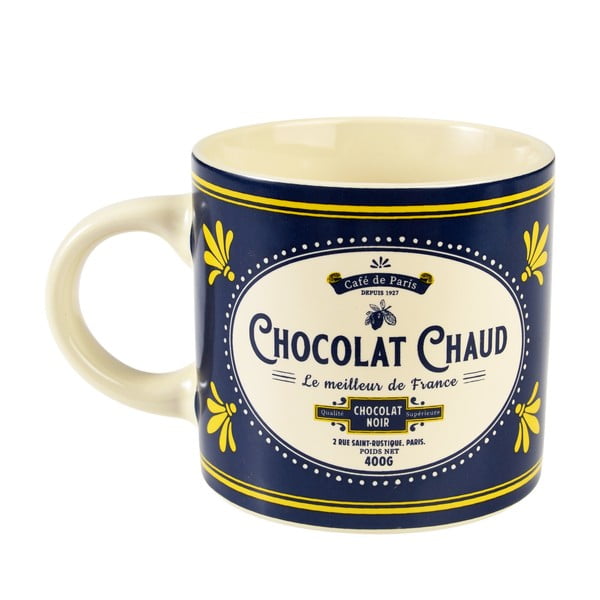 Тъмносиня/кремава керамична чаша 350 ml Chocolat Chaud – Rex London