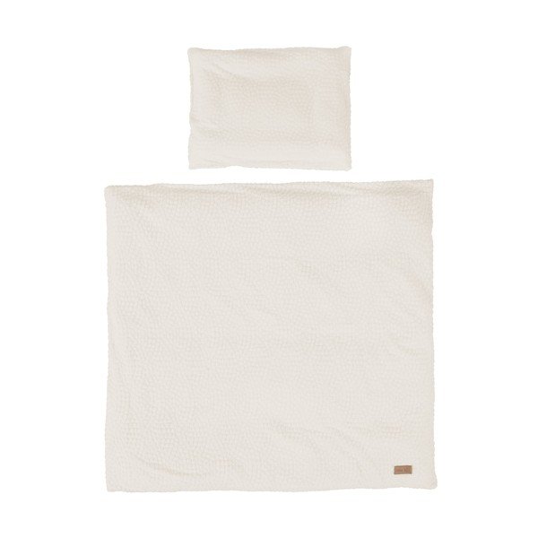 Кремаво детско спално бельо за детско креватче 80x80 cm Seashells – Roba