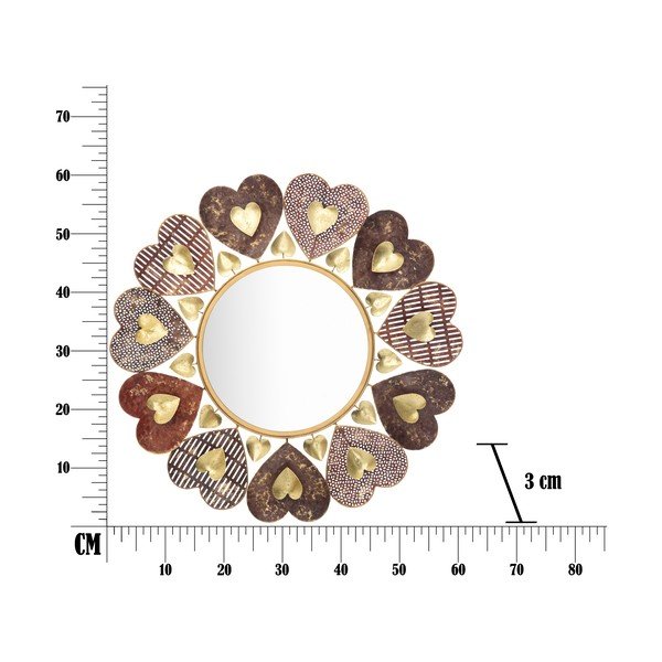 Nástěnné zrcadlo Mauro Ferretti Cuori, ø 61 cm-image-2