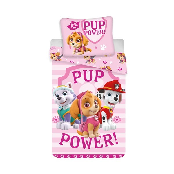 Памучно детско спално бельо за единично легло 140x200 cm Paw Patrol - Jerry Fabrics