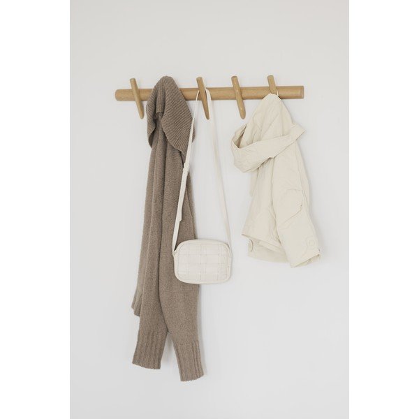 Стенна закачалка от дъбово дърво в естествен цвят Hillmond - Rowico-image-4