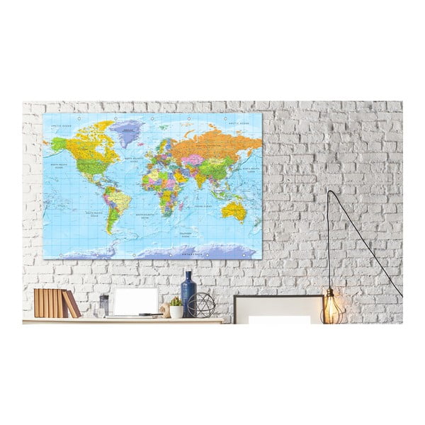 Bimago Карта на света за стена , 90 x 60 cm Orbis Terrarum - Artgeist-image-1