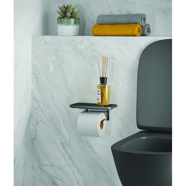 Самозадържащ се държач за тоалетна хартия от неръждаема стомана Origin Lava - Metaltex-image-1