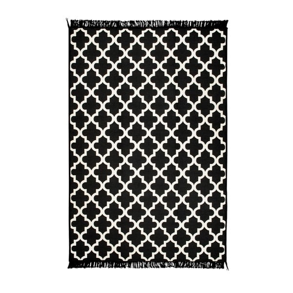 Черно-бял двустранен килим Madalyon, 140 x 215 cm - Cihan Bilisim Tekstil