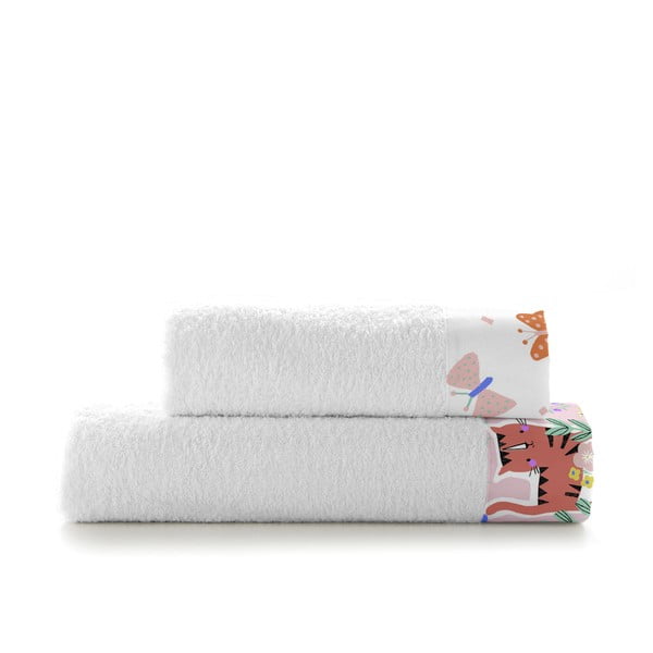 Комплект от 2 памучни бебешки кърпи Meow - Moshi Moshi