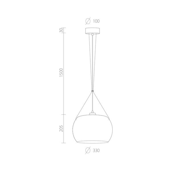 Černé závěsné svítidlo s detailem v měděné barvě Sotto Luce Momo Elementary Teo, ⌀ 33 cm-image-4