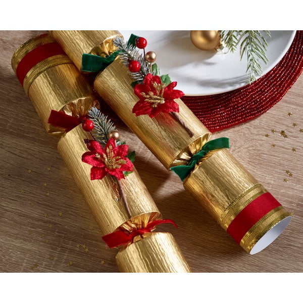 Коледни крекери в комплект от 6 бр. Poinsettia – Robin Reed-image-1