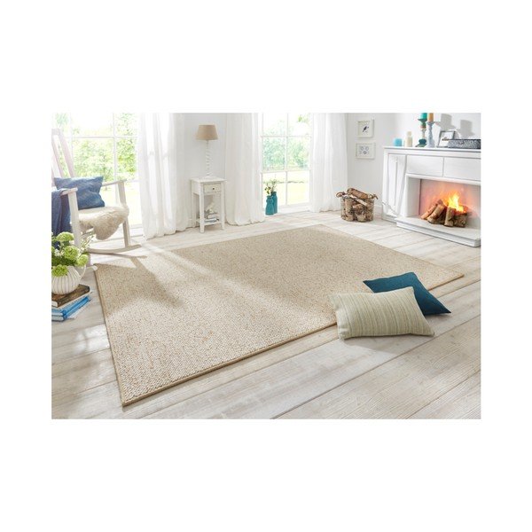 Крем килим Wolly, 60 x 90 cm - BT Carpet-image-1