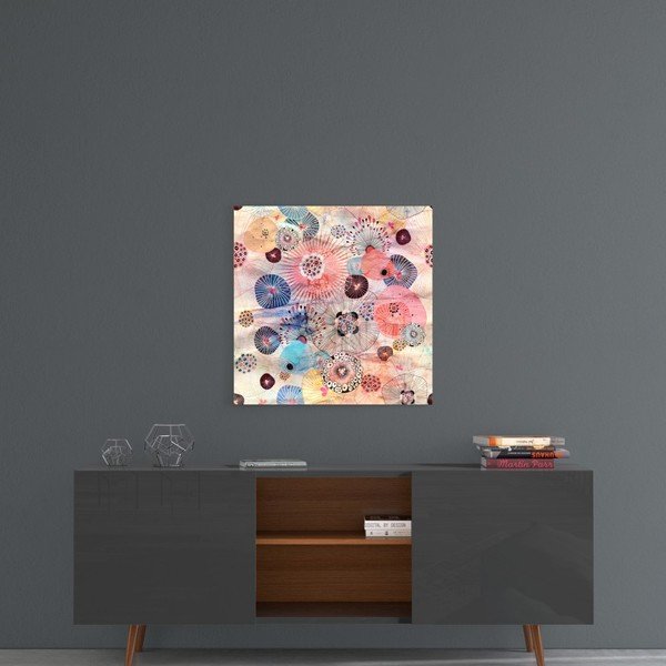 Картина върху стъкло , 40 x 40 cm Alternative Flowers - Insigne-image-1