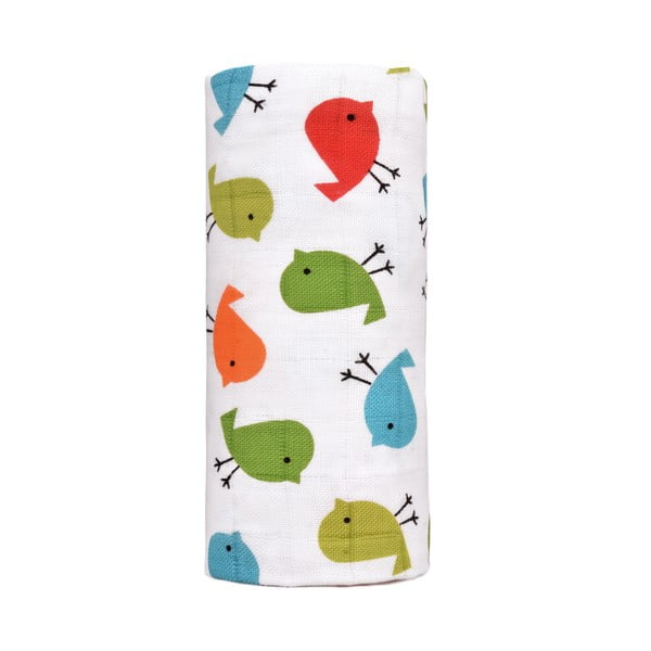 Бебешка кърпа , 120 x 120 cm Birds - T-TOMI