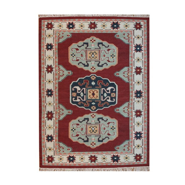 Vlněný koberec Kosak Red, 160x230 cm