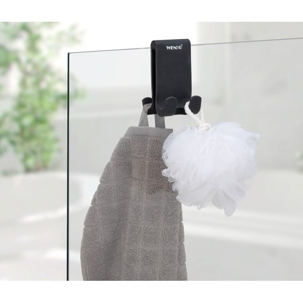 Черна силиконова двустранна стойка за окачване Verna - Wenko-image-1