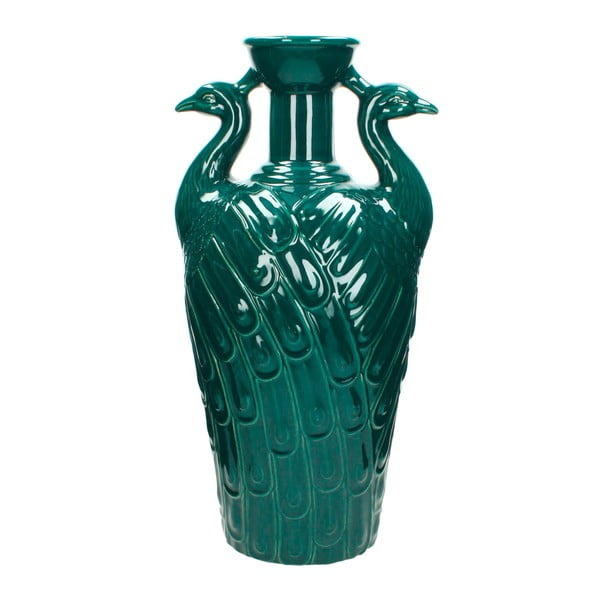 Зелена керамична ваза Студио, 22,5 x 45,4 cm - HF Living
