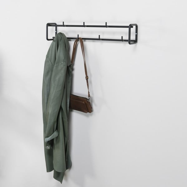 Черна метална стенна закачалка Clint - Spinder Design-image-4