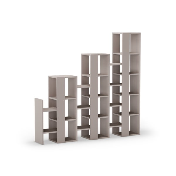 Сиво-бежов стелаж 158x151 cm Anissa – Marckeric-image-3