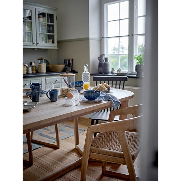 Трапезна маса от масивно каучуково дърво 100x200 cm Serrone – Bloomingville-image-1