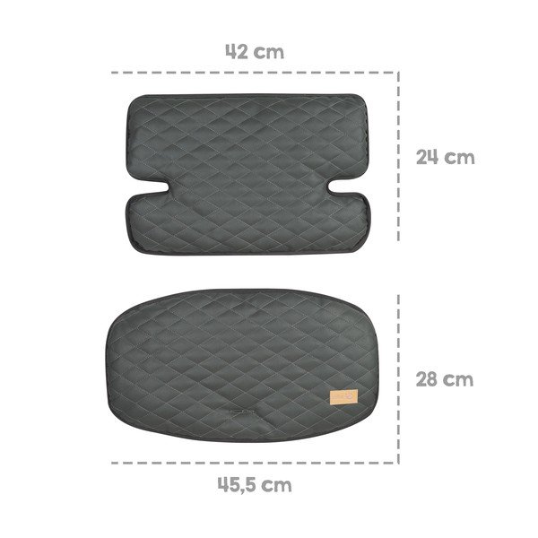 Сива постелка за стол за хранене Luxe - Roba-image-4